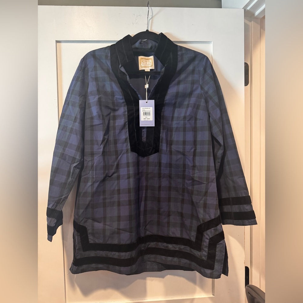 NWT Sail to Sable Tartan Long Sleeve Classic Tunic size L